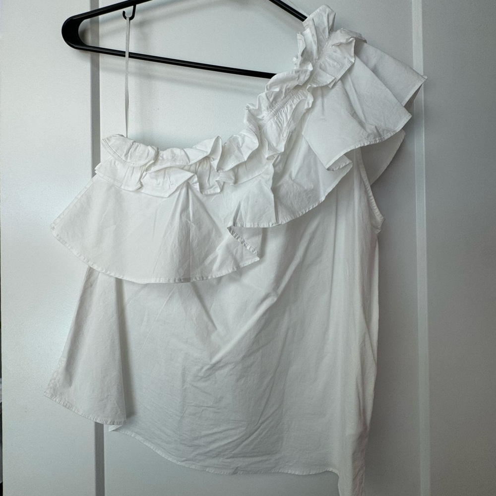 7 for all mankind one shoulder top